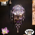 3D buildable light up metal decoration with LED glow