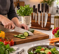 5 pc Wooden Knife Set