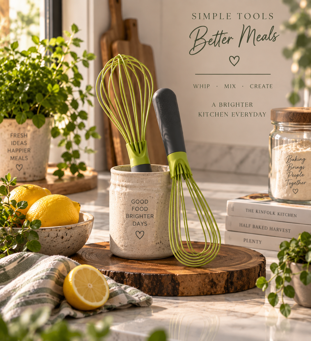 Twist Whisk in green