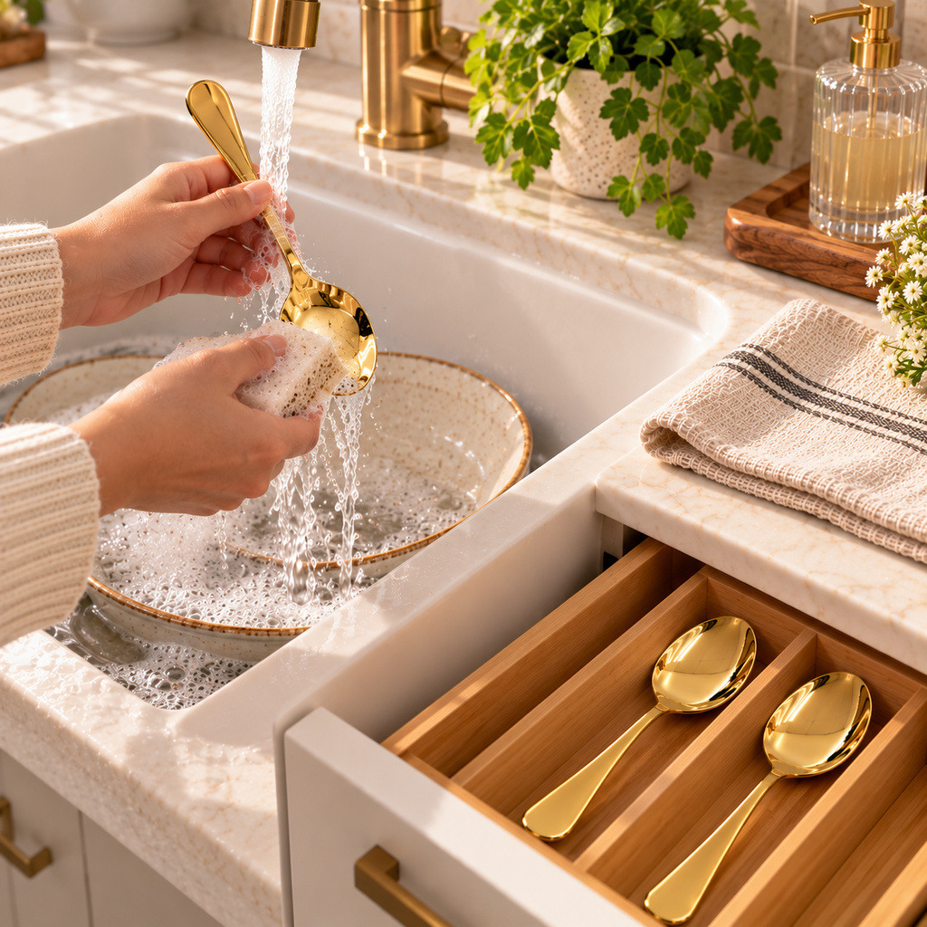 Gold Spoon Set