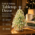 DIY light up beaded tree kit glowing with LED lights