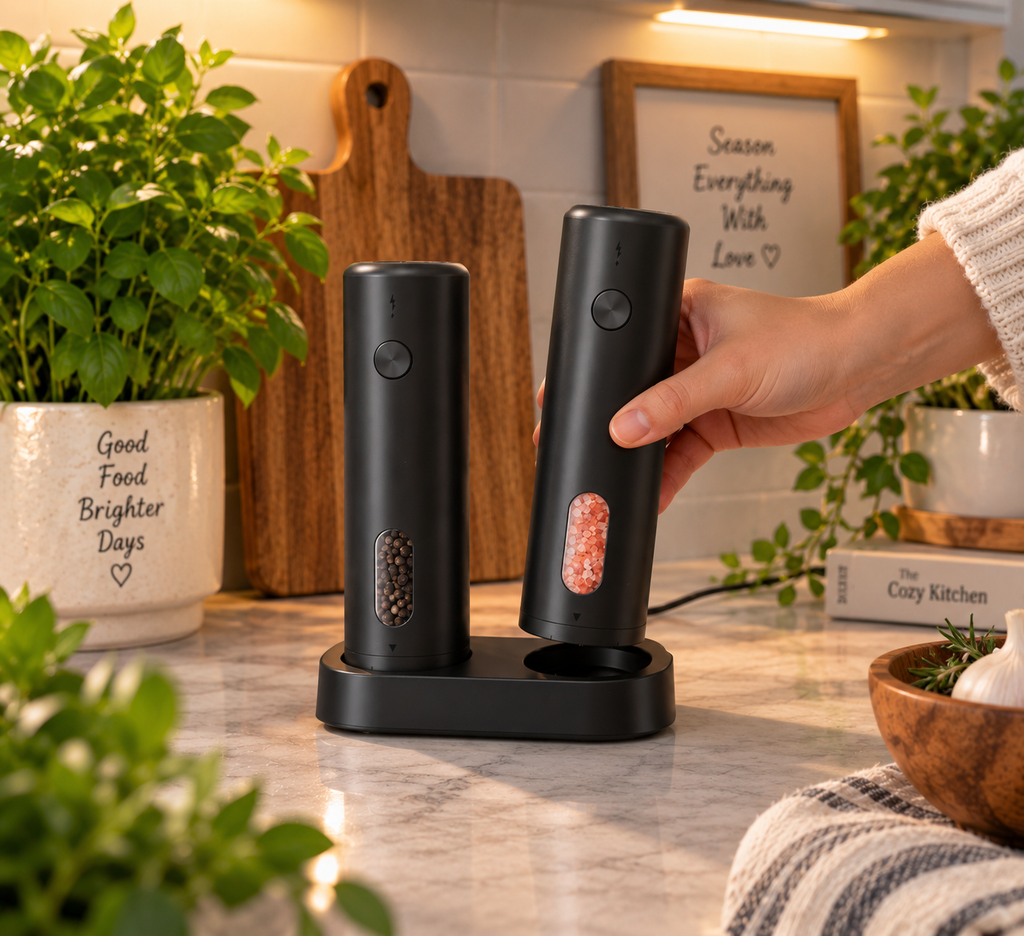 Electric Salt & Pepper Grinder Set (KYMQ-65C)