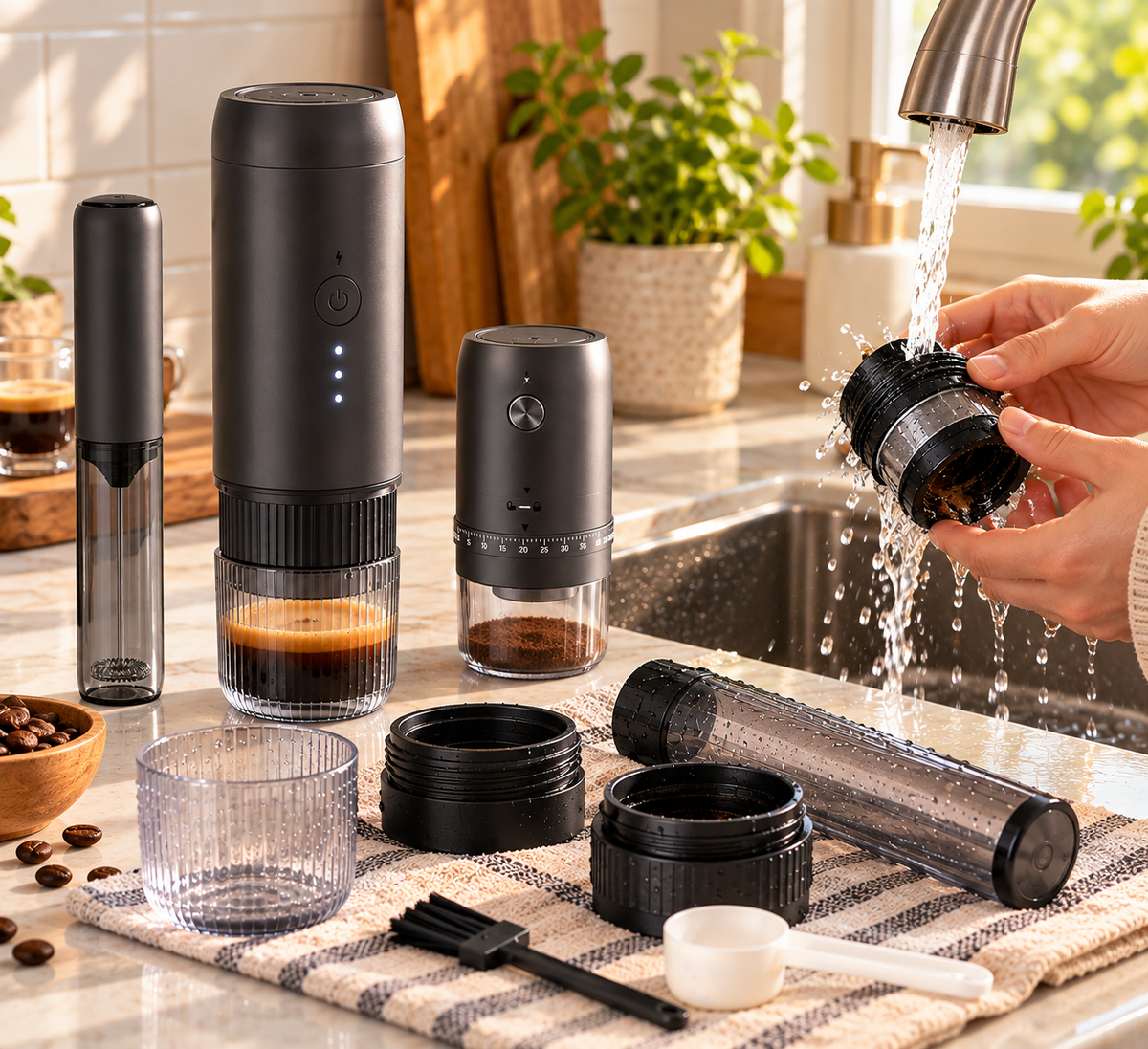 Portable Espresso Machine Set, view 3