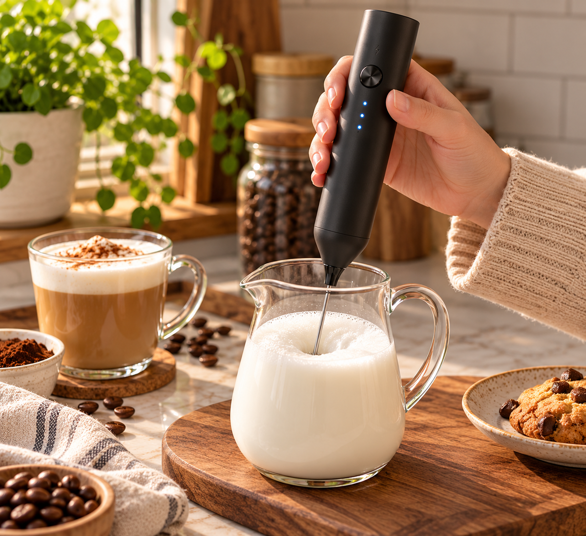 Rechargeable Milk Frother (KJBQ-13), view 2